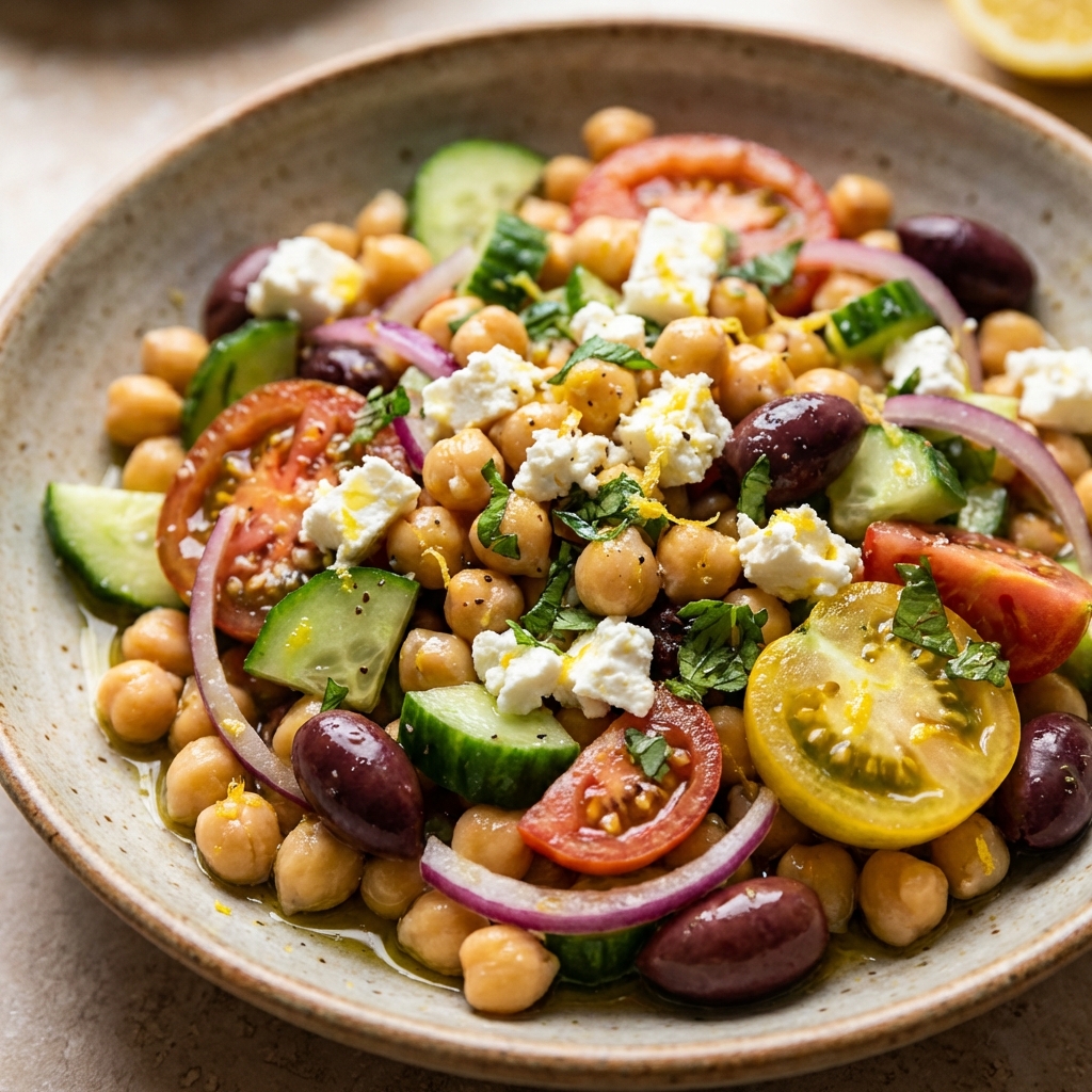 The Perfect Mediterranean Chickpea Salad